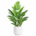 Plante Artificielle Palmier avec Pot en Céramique Blanc