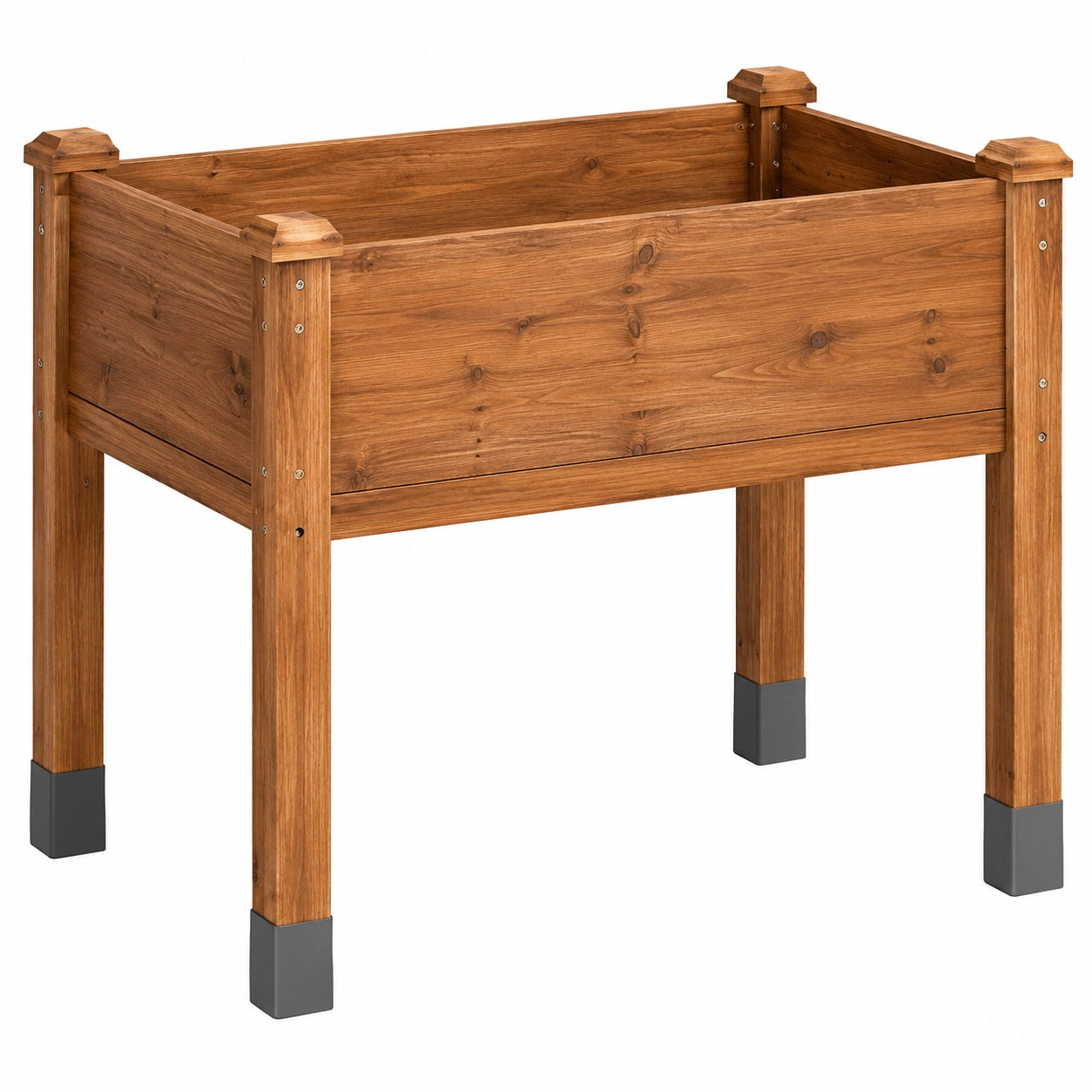 Jardinière sur Pied pour Extérieur en Bois Marron 80x40x78cm