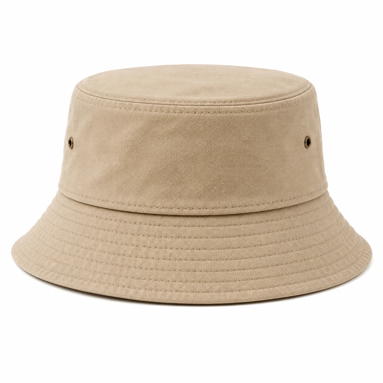 Chapeau Bob Classique Beige avec Protection Solaire