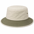 Chapeau Bob Bicolore Beige et Kaki pour Femmes et Hommes