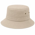 Chapeau bob unisexe beige avec protection solaire