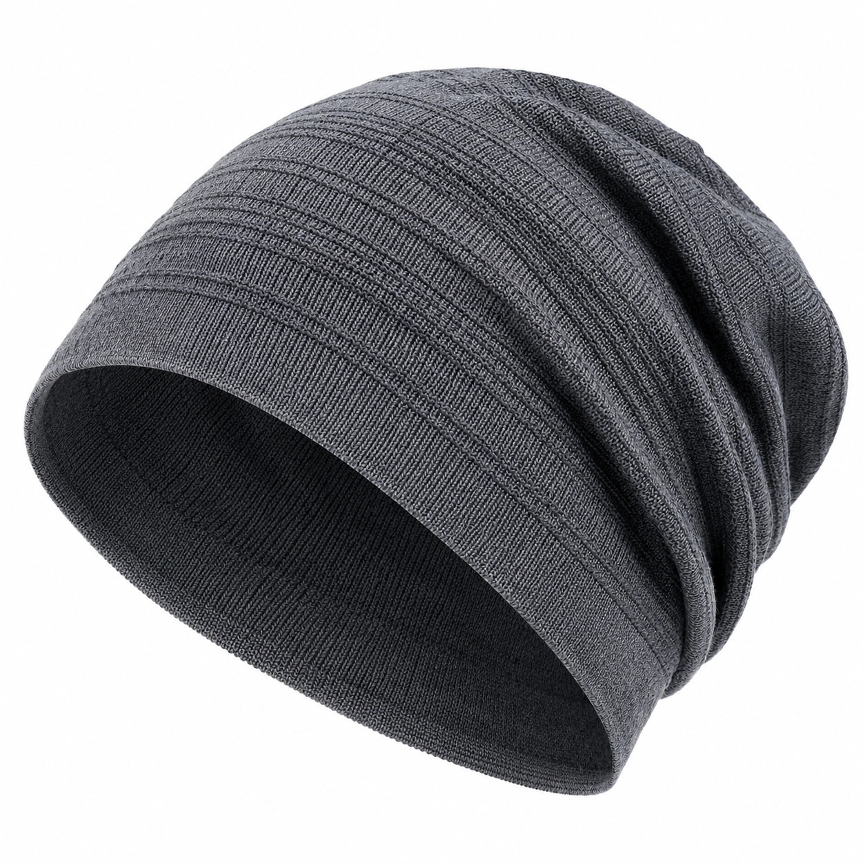 Bonnet Tricoté Léger Gris pour Adultes
