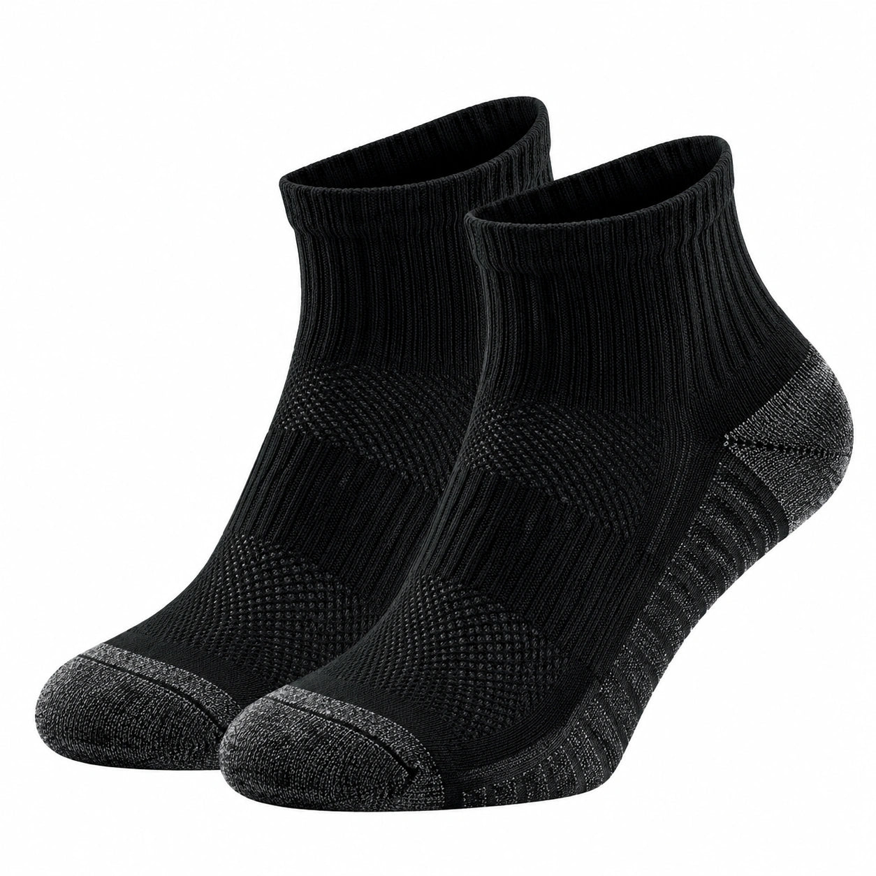 Chaussettes courtes noires et grises pour un confort quotidien
