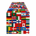 Chemin de Table Motif Drapeaux Multicolores