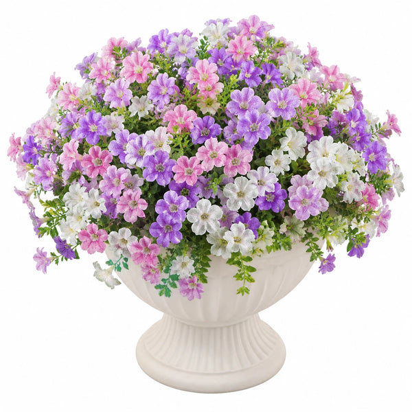 Arrangement Floral Artificiel Multicolore en Pot décoratif