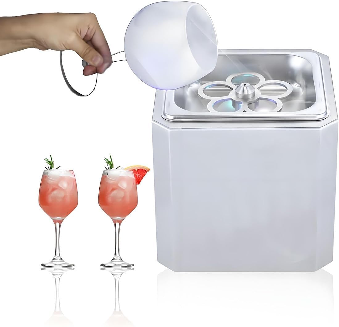 Refroidisseur Rafraîchisseurs pour bouteille de vin, acier inoxydable., Blanc, instantané en verre, tasse de bar professionnel pour vin