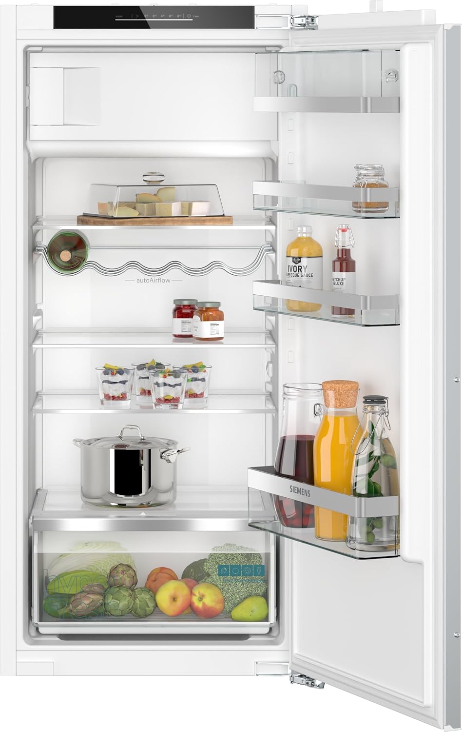 SIEMENS réfrigérateur, 122,5 x 56 cm, Blanc, KI42LADD1 iQ500 encastrable avec congélateur, fabriqué en Allemagne