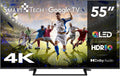Smart Tech téléviseur, 139 cm, Noir, TV QLED 4K UHD 55' ( ) 55QG06K Smart TV- 4xHDMI - 2xUSB - HDR 10 - MEMC