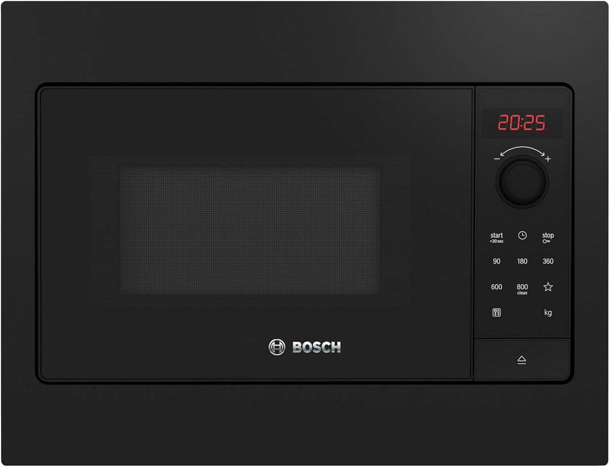 Bosch Micro-ondes multifonctions, 50 x 38 cm, Noir/Rouge, BFL523MB4 Série 2 - Micro-ondes, encastrable, AutoPilot7
