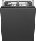 Smeg Lave-vaisselles standards, 46DB, Blanc, LAVE-VAISSELLE TOUT INTÉGRABLE 13 COUVERTS CLASSE D