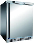 Nosem armoire, 130 L, Argenté, Réfrigérée Positive Inox - 1 porte pleine