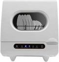 KJUEQ Lave-vaisselle, 460*455*465 mm, 21-40 L, 1200 W, 1200 W, Blanc, de comptoir Portable, Mini avec 12 Sorties de pulvérisation