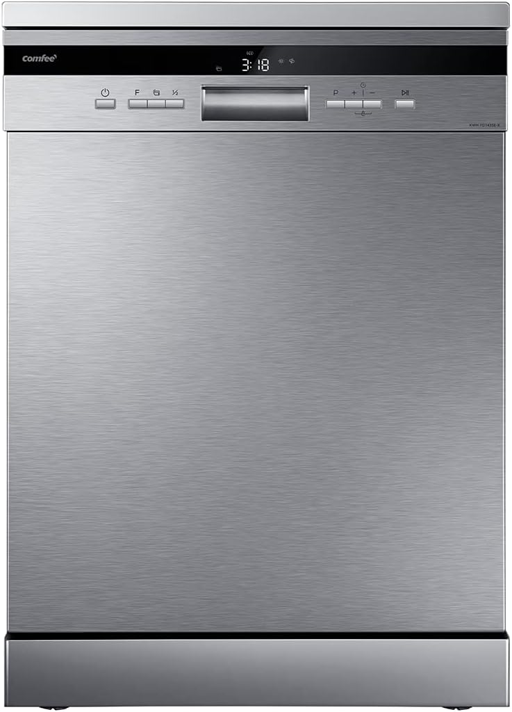 Comfee Lave-vaisselles standards, 60 cm, 44 dB, Argenté, ' FD1435E-X Lave-vaisselle Pose Libre 14 Couverts