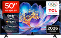 TCL téléviseur, 50 Pouces, Noir, 50V6D 4K HDR, Dolby Atmos, Game Master, Motion Clarity, AirPlay 2, Press & Ask Alexa