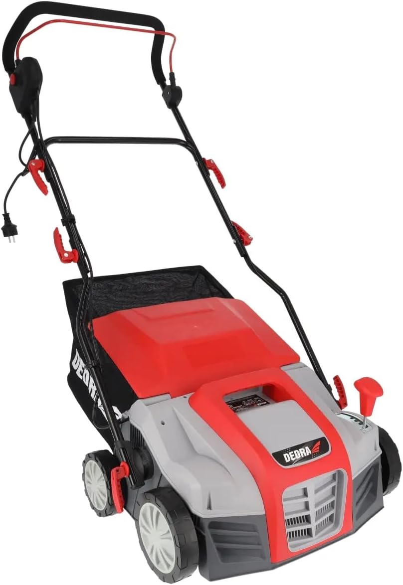 Dedra Scarificateurs, 2000 W, 40 cm, 55 L, Gris/Rouge, Scarificateur aérateur électrique, largeur de travail