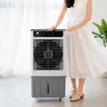 CHBCJJYP fontaine à eau, 38 x 30 x 88 cm, 100 W, 38x30x88 cm, Blanc, Ventilateur Refroidisseur pour Usage Domestique et Professionnel