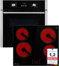 KKT KOLBE four encastrable, 59 x 4,4 x 52 cm - Poids : 7,7 kg, 60 cm, 59 cm, Noir, Cuisinière autonome BO8805SS