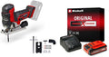 Einhell Scies sauteuses, 18 V, 135 mm, 4,0 Ah, Rouge/Noir, Professional Scie sauteuse sans fil TP-JST 18/135 Li BL Power X-Change (