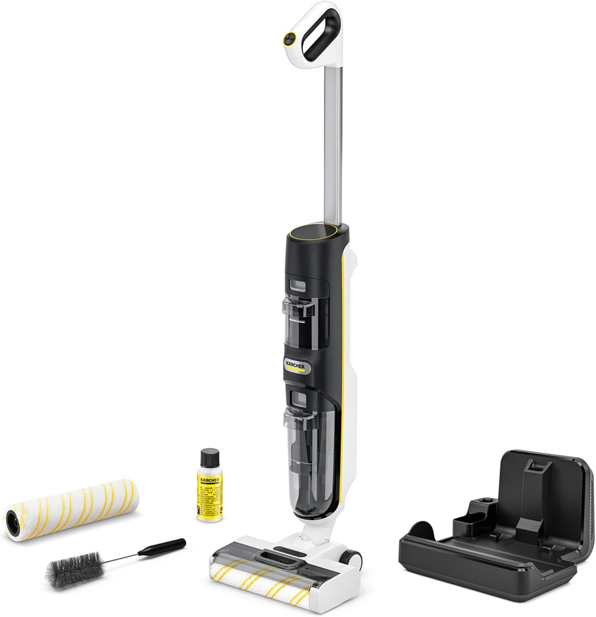 KÄRCHER aspirateur eau et poussière, 200 m, Blanc/Noir, aspirateur Laveur FCV 4 Dry Extra, 3-en-1 : Aspire