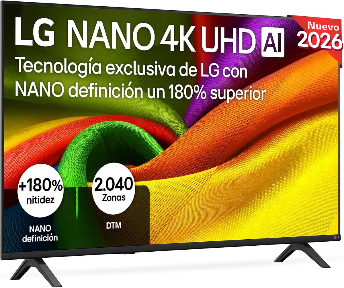 LG téléviseur, Noir, TV Nano NU85 (2026) 50' LED UHD 4K - 50NU850B6LA