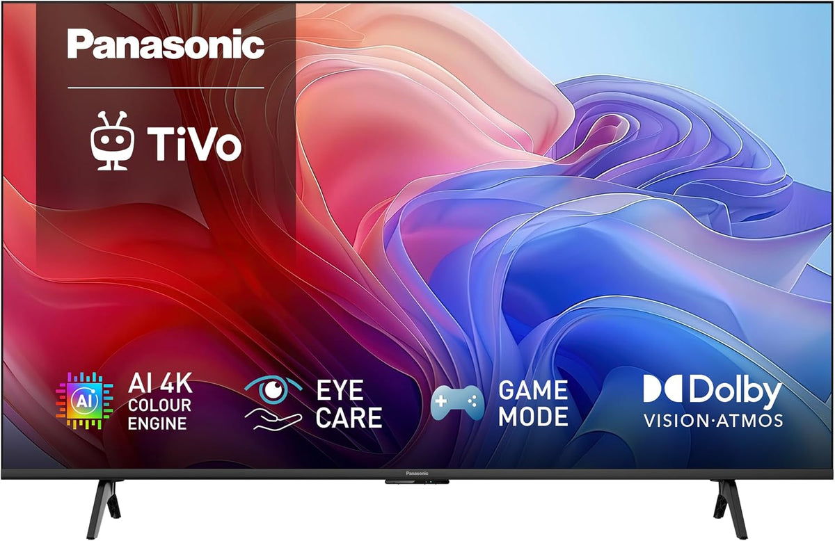Panasonic téléviseur, 126 cm, Noir, TB-50W60C, TiVo Smart TV, AI 4K Colour Engine, Game Mode, Dolby Vision Atmos