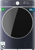 Cecotec lave-linge, 10Kg, 6Kg, 1400 tr/min, Blanc, Séchant + Chargement Frontal Bolero Wash&Dry 10680 Inverter Titanium A
