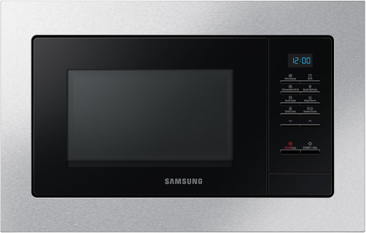 Samsung Gril, 23 litres, 800w, 38 cm, Noir, Micro ondes l Encastrable MG23A7013CT