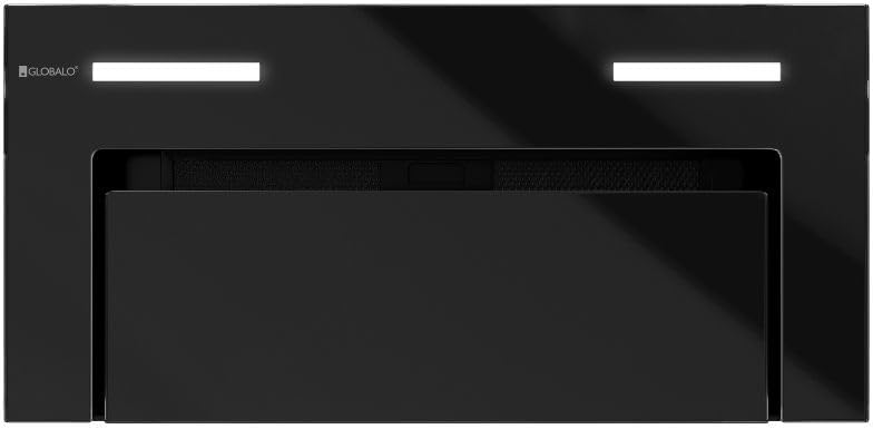 GLOBALO Hottes aspirantes, 60 cm, Argenté/Noir, Hotte encastrable se connectant à la table à induction H2H