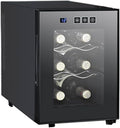 IUBGFTO mini réfrigérateur, 50 W, 220 V/50HZ, 39 dB, 50 W, Noir, à vin à température constante, Refroidisseur à vin