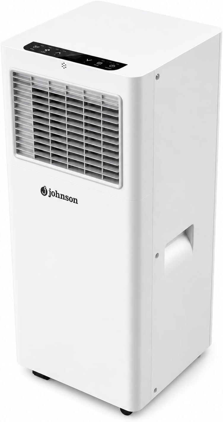 climatiseur portable J Johnson, 9000 BTU, Noir, ALPES9 (2236 Frigories), Déshumidificateur et Ventilateur