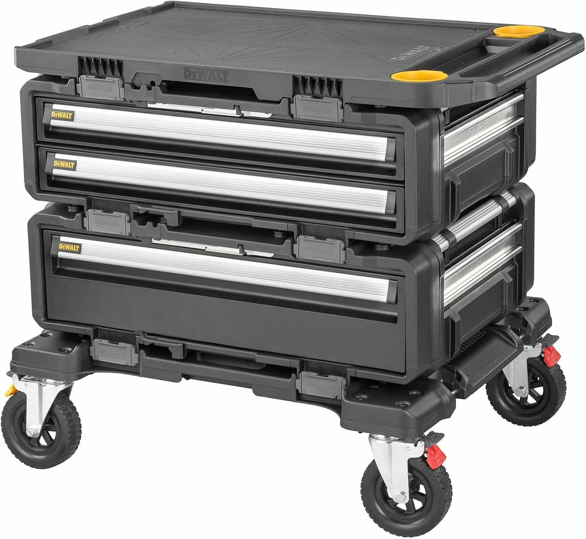 DeWalt Caisses à outils, Noir/Gris, Servante mobile 4 en 1 TOUGHSYSTEM 2.0 DXL - - DWST60520-1