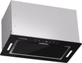 KLARSTEIN hotte aspirante, 29,5 x 52 x 32 cm, 52 cm, 466 m, Noir/Argenté, Encastrable, Silencieuse, Cuisine avec Lampes LED