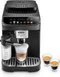 De'Longhi machine à café, Gris, Magnifica Evo - Automatique 4 Boissons Foncé, Mousseur LatteCrema, Expresso et Cappuccino