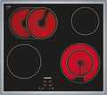 SIEMENS Plaques de cuisson, Noir, ET645HN17E plaque Intégré (placement) Céramique 4 zone(s)