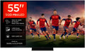 TCL téléviseur, Noir, TV 55C8 L 55' SQD-Mini LED, 4K HDR 3000 nits, 1008 zones d'atténuation, Google TV, Dolby Vision & Atmos