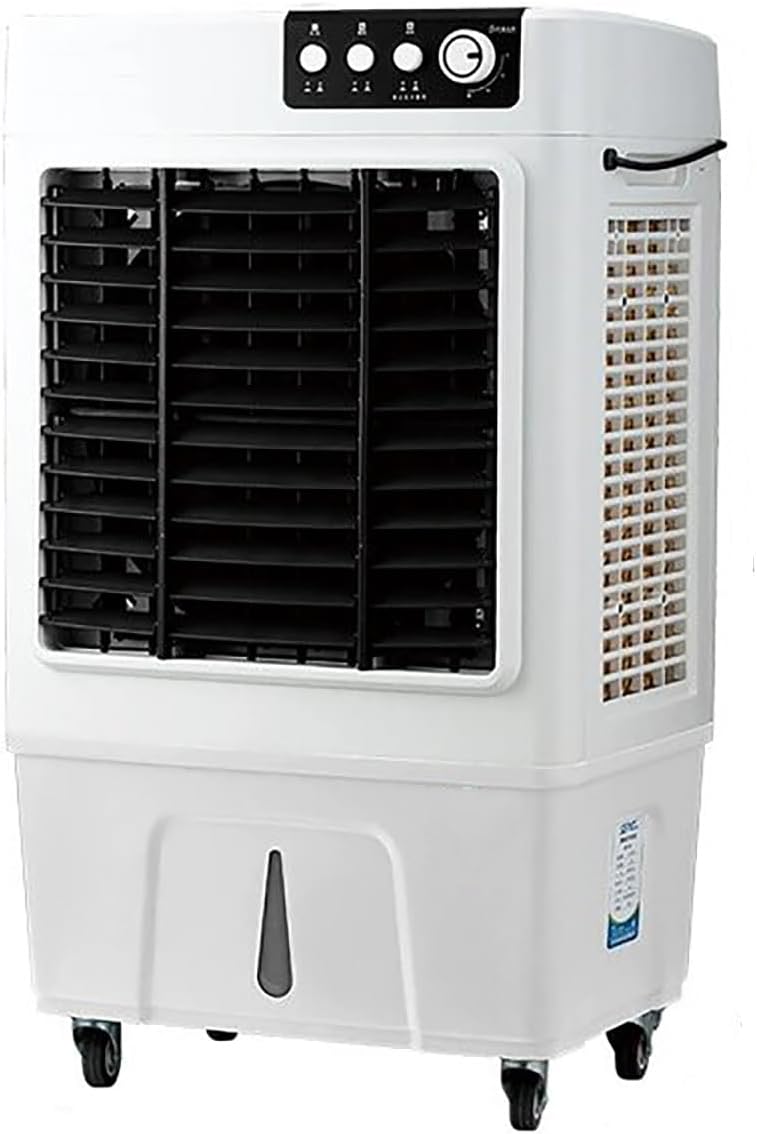 JCSRYD fontaine à eau, 95 W / 200 W, 40 L, 90x50x36 cm, 35x20x14, Blanc, Climatiseur Évaporatif Industriel avec Réservoir 30/