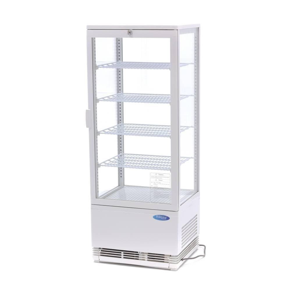 armoire Maxima, 98 L, 43 cm, Blanc, Vitrine réfrigérée