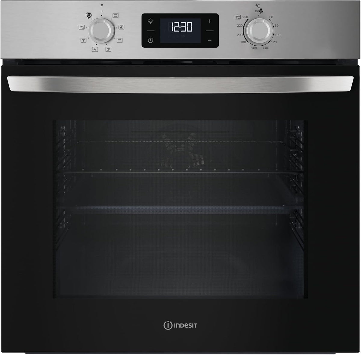Indesit Fours encastrables, 71 l, 59,5 x 59,5 x 55,1 cm, Argenté