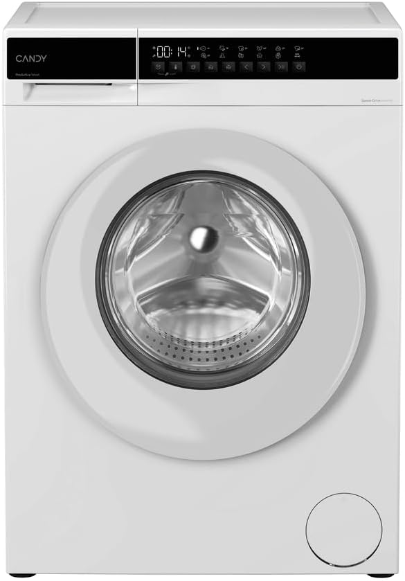 CANDY lave-linge, 10 kg, 1200 tr/min, Blanc, hublot ProWash 100 EY 2108-S, Classe A, ProActive EcoWash, Fonction Vapeur