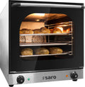 Saro Mini fours, 435 x 315 mm, 2,67 kW, Argenté, - Terni Four à Convection, Corps en Acier Inoxydable, 4 Plaques