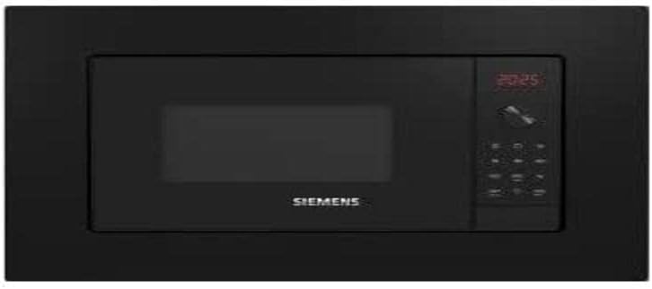 SIEMENS Gril, 38 cm, 20 L, 27 cm, Noir, BE623LMB3 Micro-ondes, électronique, Incastrable avec cadre, humidClean
