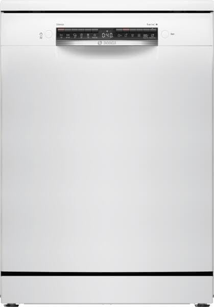 Bosch Lave-vaisselle, 60 cm, Blanc, SMS4HTW00E autonome, panier à couverts, programme Silence, rinçage extra silencieux