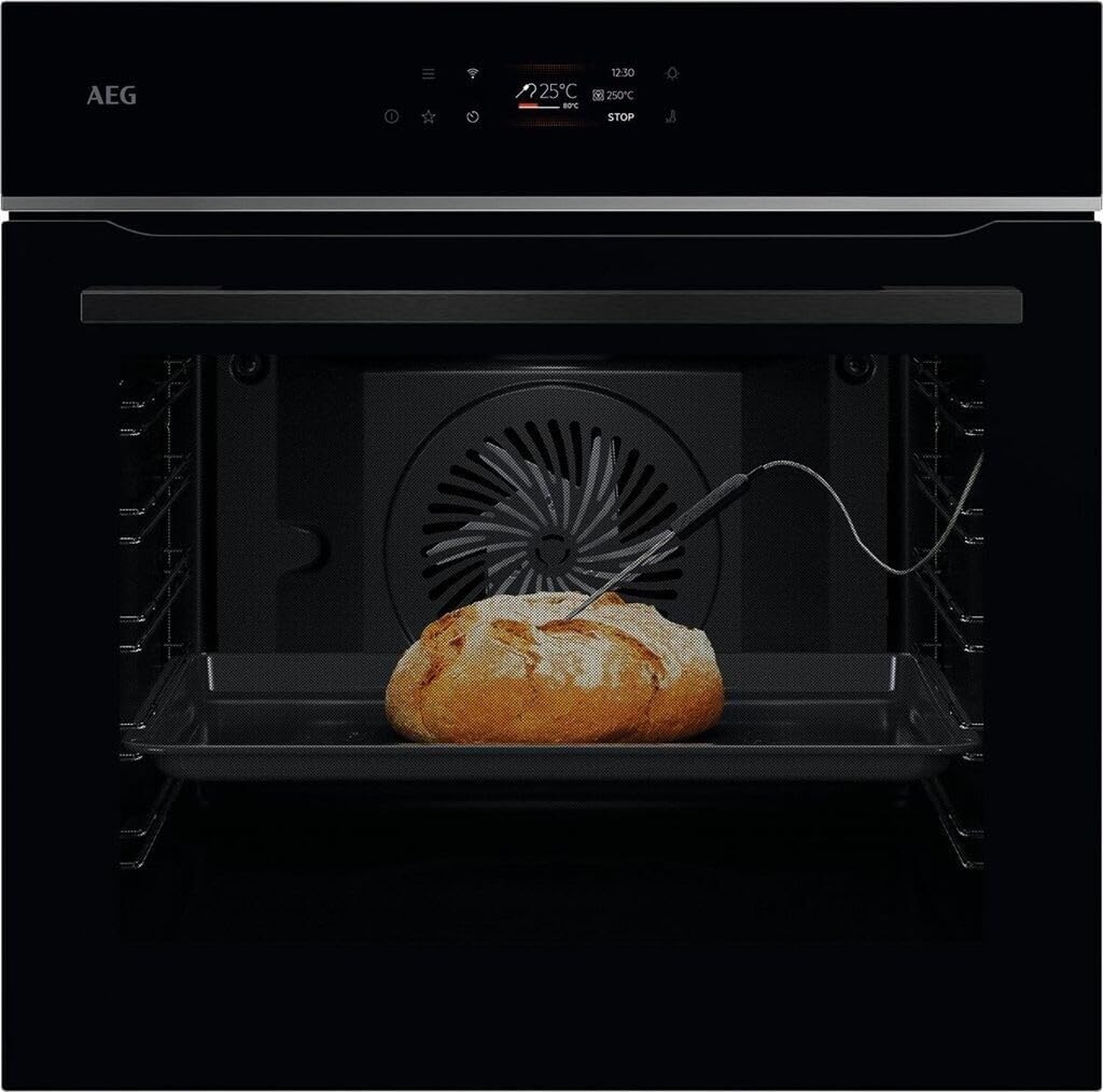 AEG Fours encastrables, Noir/Argenté, Four Wifi encastrable série 7 TFT-FullTouch avec assistant de cuisson