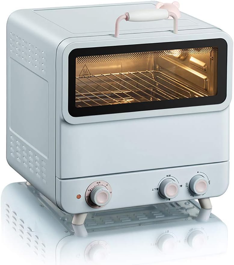 MxxHFC Mini fours, 20 L, Noir/Argenté, Four à vapeur, Petit four électrique de cuisson multifonction entièrement automatique
