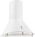 KLARSTEIN hotte aspirante, 60 cm, 352 m, 75 cm, Argenté/Blanc, Lumio Primo - rétro, à évacuation, Débit d'air max. ³/h