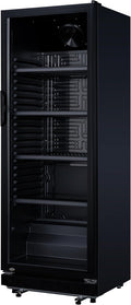 METRO Professional réfrigérateur, 62 x 63.6 x 175.3 cm, 347 L, Argenté/Noir, à Boissons GSC2360B, Acier/Verre