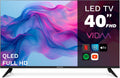Grunkel téléviseur, 101,6 cm, 20 W, Noir, QLED-4026VD Smart TV QLED (40') Full HD, Système VIDAA, TDT2 + HD Satellite