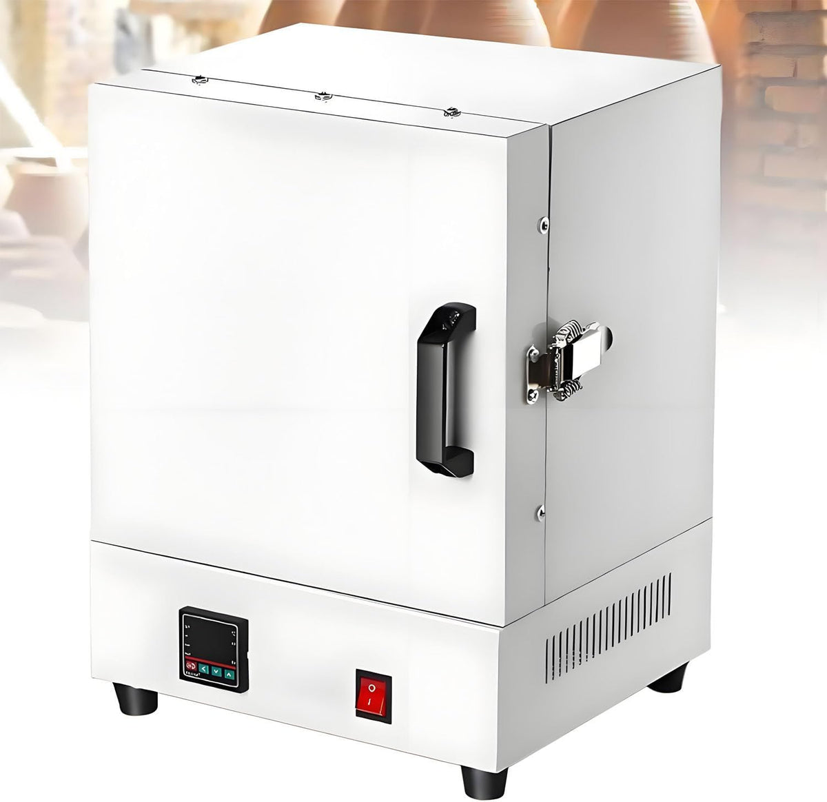 AiODiO Machine à fondre, 30 x 27 x 42 cm, 2000 W, 110 V/220 V, Blanc, Four de fusion électrique compact de table