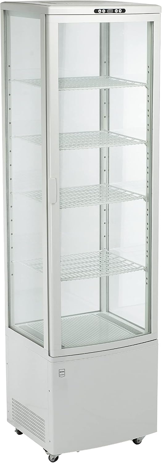 METRO Professional réfrigérateur, 52x48.5x189.5 cm, 270 L, Blanc, Vitrine RŽfrigŽrŽe GGC3270, Plastique/Verre