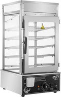 VEVOR Cuiseurs vapeurs électriques, 15,0 x 15,7 x 29,3 po (380 x 400 x 745 mm), 900 W, 900 W, Noir/Argenté, Cuiseur à Vapeur Commercial